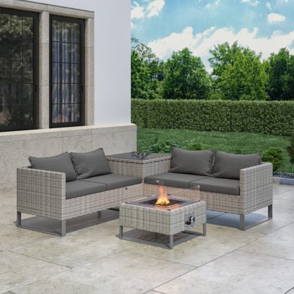 Rowley patio sofa shop set with cushions