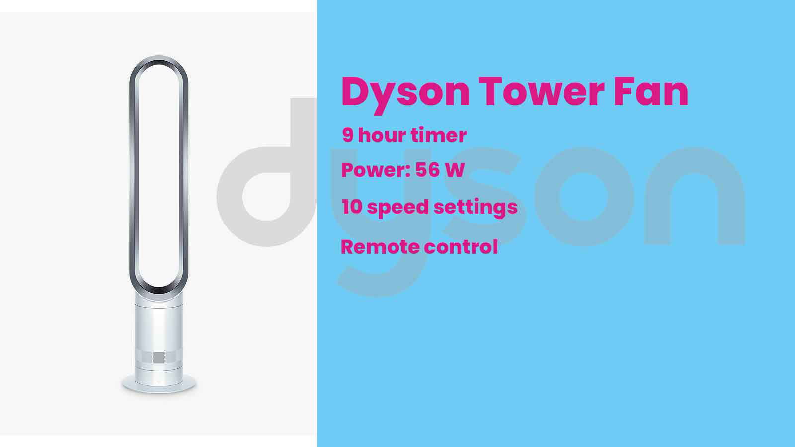 Dyson Cool Tower Fan, White Competition Fox