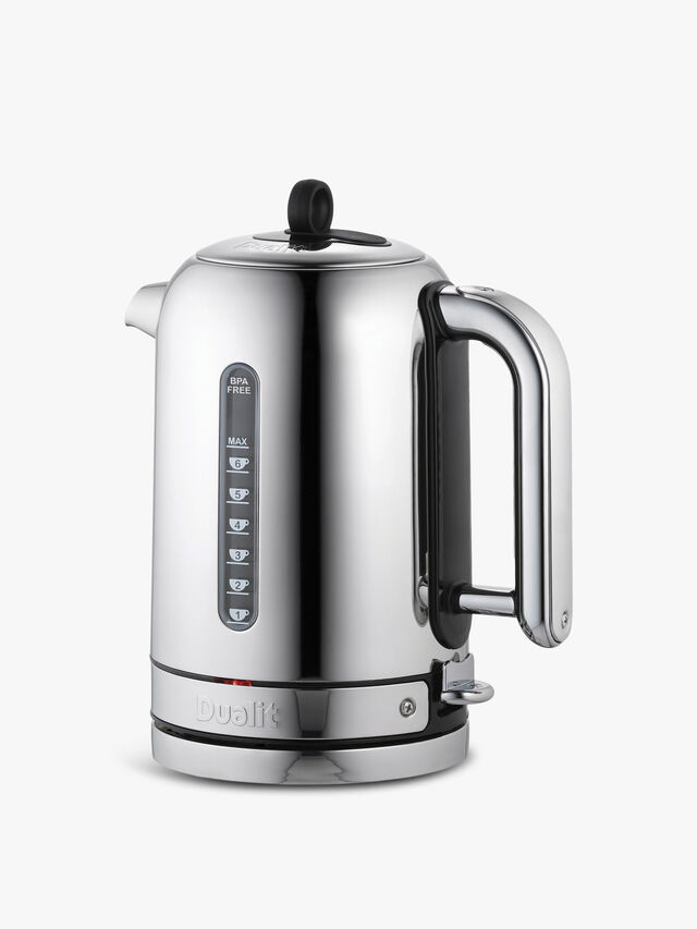Dualit Classic Kettle, Polished Stainless Steel Competition Fox