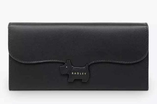 Radley Crest Leather Large Flap Over Matinee Purse, Black #2