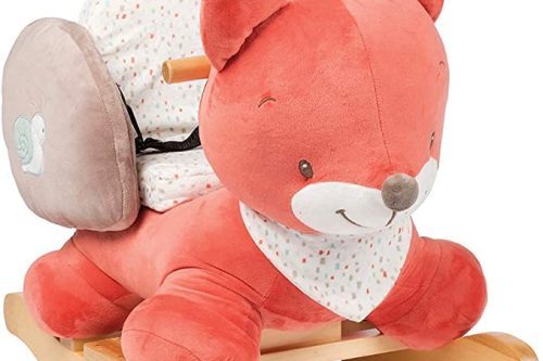 Nattou Rocking Animal for Children, Oscar the Fox, 10-36 Months