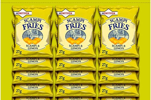 FOX GIVEAWAY- Smith's Savoury Selection Scampi & Lemon Fries 27g (Sheet of 24 Bags)