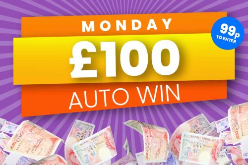 Auto Win £100 Cash - 26/12