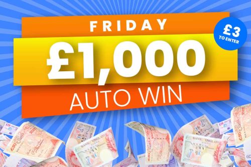 AUTOWIN £1000 CASH - 23/12