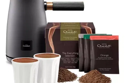 FOX GIVEAWAY-Hotel Chocolat Velvetiser Hot Chocolate Maker, Grey Charcoal