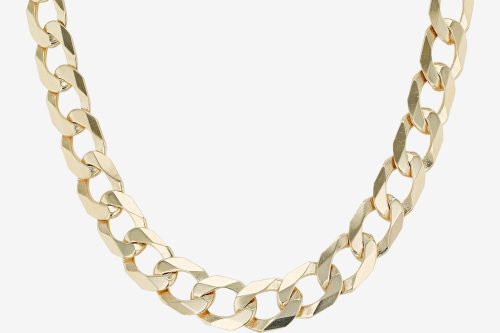 9ct Yellow Gold 20" Solid Curb Chain