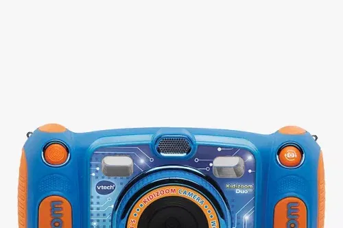 TOY DAY- AUTO WIN-VTech Kidizoom 5.0 Megapixel Duo Children's Camera with 4GB SD Card, Blue