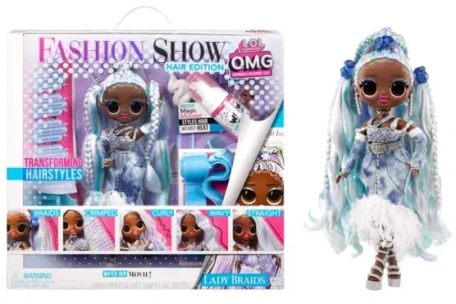 TOY DAY- AUTO WIN-L.O.L. Surprise! O.M.G. Fashion Show Hair Edition Lady Braids Fashion Doll #2