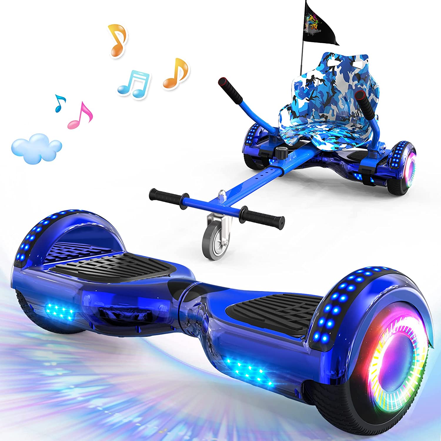 TOY DAY- AUTO WIN-GeekMe Hoverboards and kart bundle for kids ...