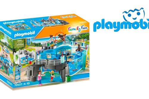 TOY DAY- AUTO WIN-Playmobil 70537 Family Fun Day at the Aquarium & Penguin Enclosure Set