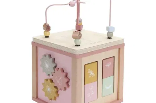 TOY DAY- AUTO WIN- Little Dutch Wooden Activity Cube - Wild Flowers