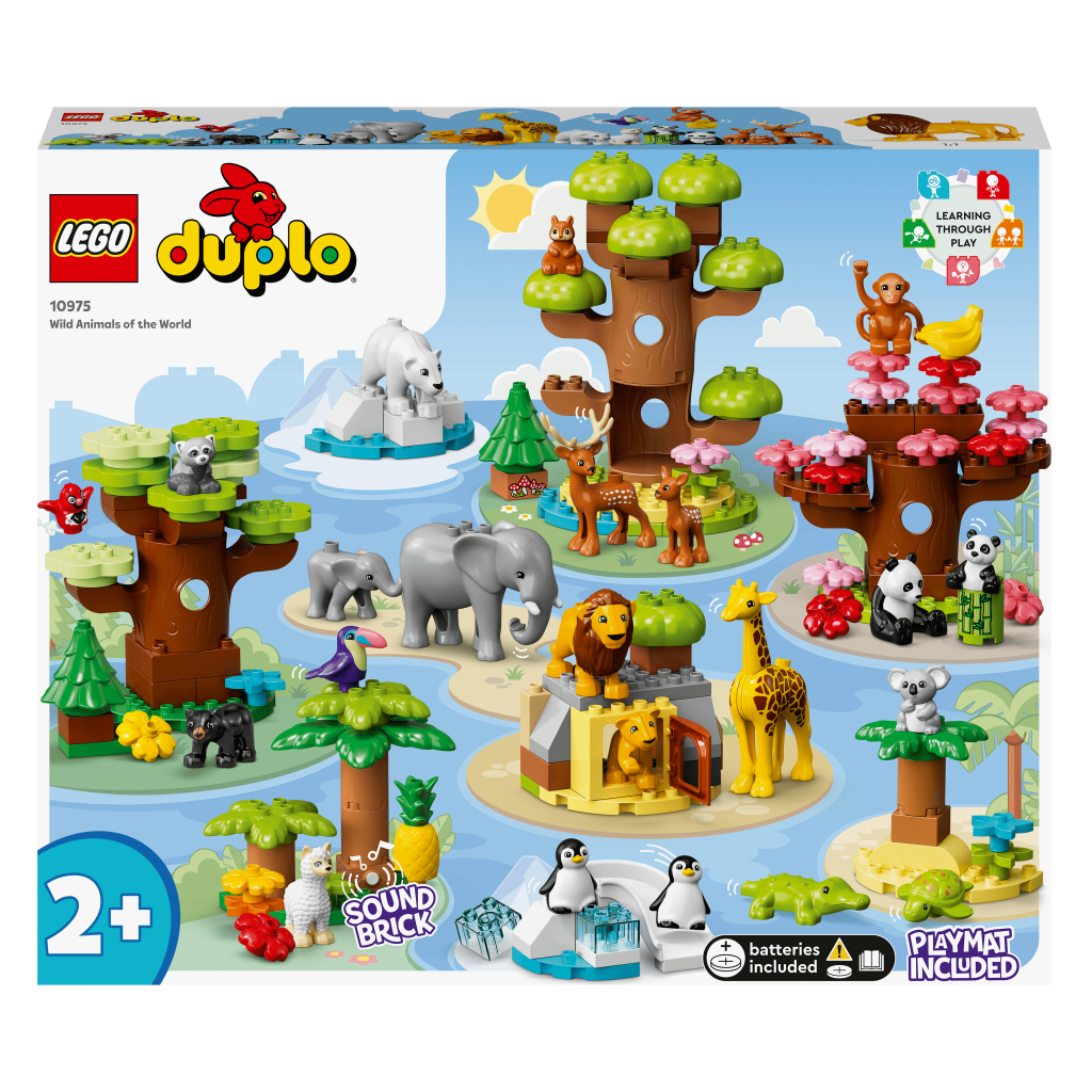 LEGO 10975 DUPLO Wild Animals Of The World Toy Animal Figures 