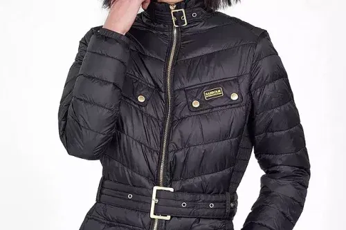 Barbour International Gleann Quilted Jacket, Black