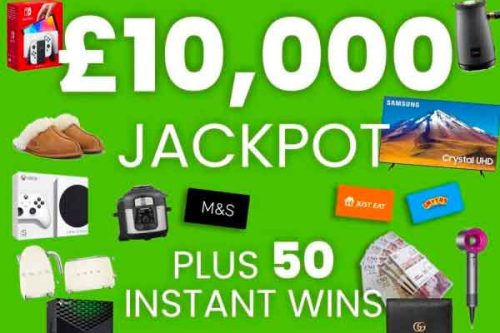 WIN £10,000 JACKPOT PLUS 50 MEGA INSTANT WINS UP FOR GRABS #9