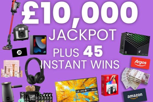 WIN £10,000 JACKPOT PLUS 45 MEGA INSTANT WINS UP FOR GRABS #7