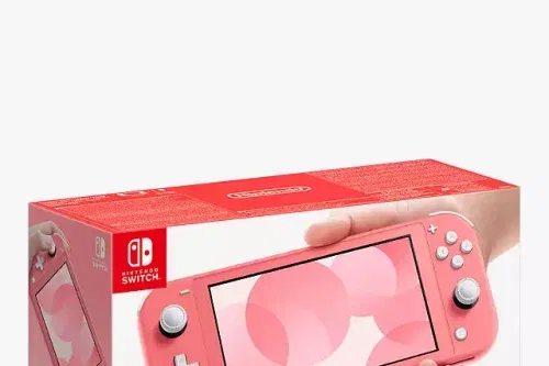 TOY DAY- AUTO WIN-Nintendo Switch Lite, Handheld Console, Coral