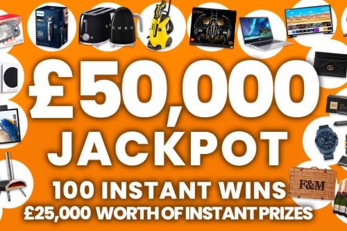 WIN A MASSIVE  £50,000 JACKPOT PLUS 100 MEGA INSTANT WINS UP FOR GRABS #1