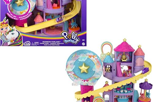 TOY DAY- AUTO WIN-Polly Pocket Rainbow Funland Theme Park