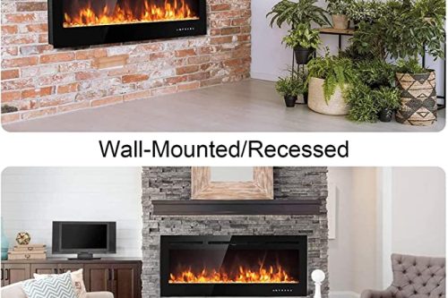 Electric Fireplace Touch Screen Glass