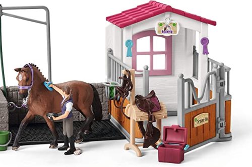 TOY DAY- AUTO WIN- Schleich 42404, washing area with horse box
