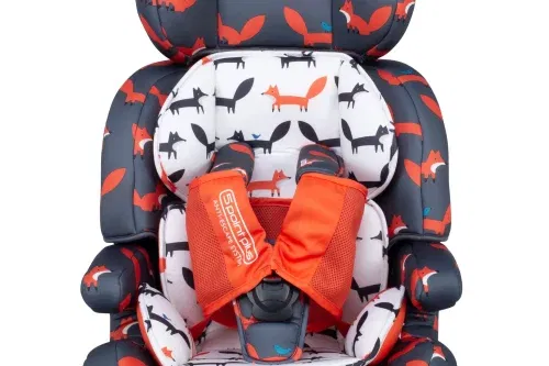 Zoomi Group 123 Car Seat Charcoal Mister Fox
