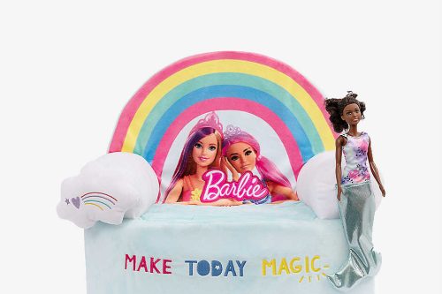 TOY DAY- AUTO WIN-BARBIE Make Today Magic plush chair 48cm x 50cm