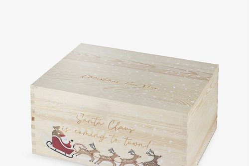 TOY DAY- AUTO WIN- 5 WINNERS- CHRISTMAS Grained wooden Christmas Eve box 14cm x 28cm