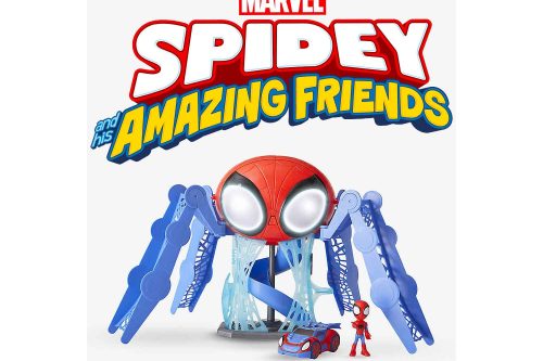 TOY DAY- AUTO WIN-SPIDERMAN Spidey and His Amazing Friends Web-Quarters playset 38.1cm