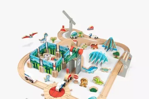 TOY DAY - AUTO WIN- Jurassic World Wooden Dinosaur Train Set #2