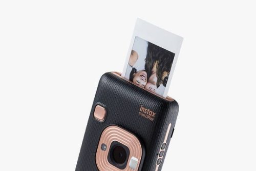 Fujifilm Instax Mini LiPlay Hybrid Instant Camera with 2.7" LCD Screen & Built-in Flash, Elegant Black