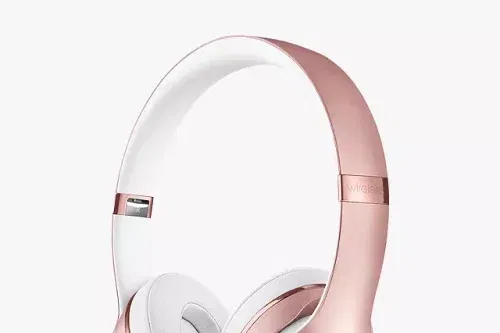 Beats Solo³ Wireless Bluetooth On-Ear Headphones with Mic/Remote, Rose Gold