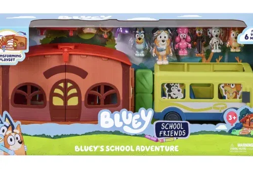 TOY DAY- AUTO WIN-Bluey S7 Adventure School Playset