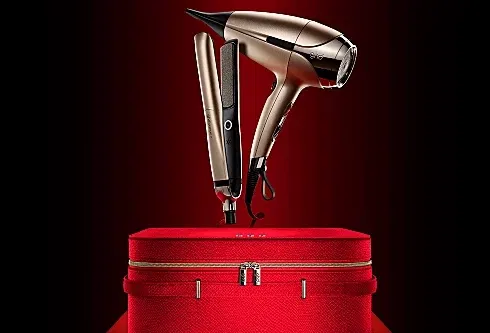 GHDS Platinum+ & Helios Limited Edition - Hair Straightener & Hair Dryer In Champagne Gold