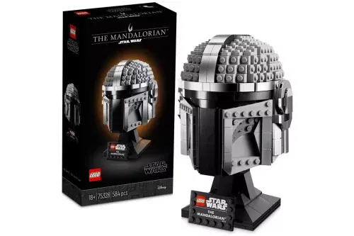 TOY DAY- AUTO WIN-LEGO Star Wars The Mandalorian Helmet Model Adult Set 75328