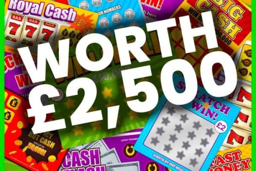 WIN MONEY TO SPEND ON 500 X £5 SCRATCH CARDS - 03/02