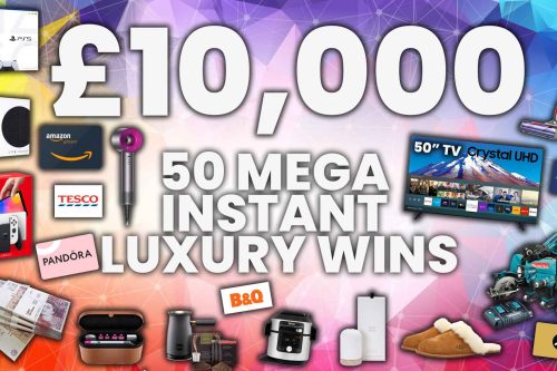 WIN £10,000 JACKPOT PLUS 50 MEGA INSTANT LUXURY WINS UP FOR GRABS #20