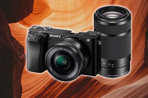 Sony A6100 Mirrorless Camera in Black with 16-50mm and 55-210mm Lenses