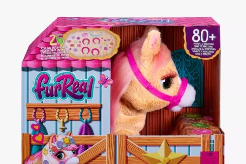 TOY DAY- AUTO WIN--FurReal Friends Cinamon My Stylin' Pony Animatronic Soft Toy #3