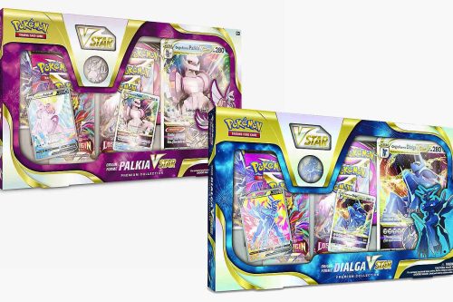 AUTO WIN-POKEMON Dialga VSTAR & Palkia VSTAR Premium pin box