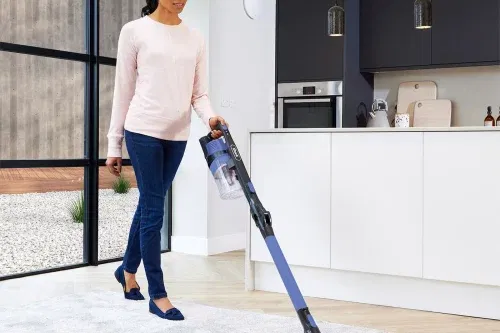 Shark IZ202UK Anti Hair Wrap Cordless Vacuum Cleaner with Flexology, Mid Blue