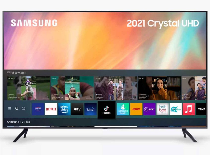 Samsung UE50AU7100 (2021) HDR 4K Ultra HD Smart TV, 50 inch with TVPlus