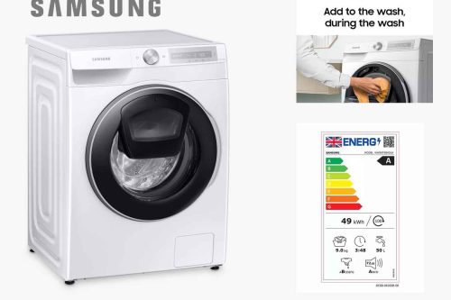Samsung Series 6 WW90T684DLH Freestanding ecobubble™ AddWash™ Washing Machine, 9kg Load, 1400rpm Spin, White