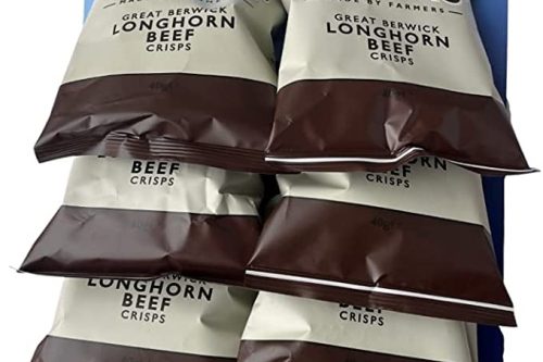 FOX GIVEAWAY-Pipers Crisps Pub Card | Berwick Longhorn Beef 8x40g | Gluten Free