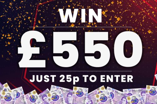 WIN £550 CASH FOR 25P
