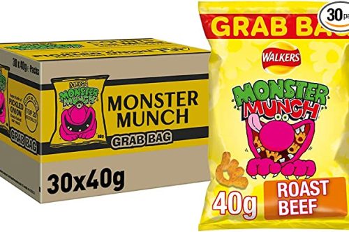 FOX GIVEAWAY- WIN Walkers Crisps Monster Munch Roast Beef Snacks Box, 40 g (Pack of 30)