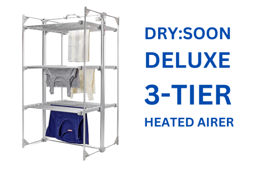 Dry:Soon Deluxe 3-Tier Heated Airer
