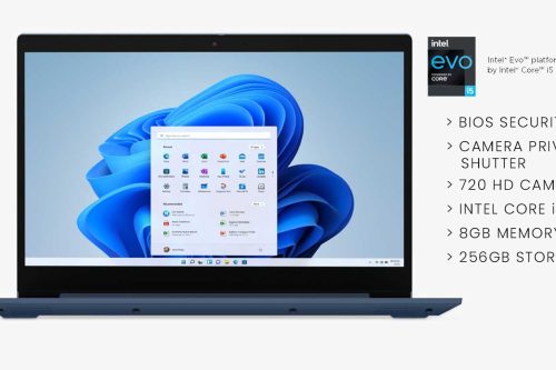 Lenovo IdeaPad 3i Laptop, Intel Core i5 Processor, 8GB RAM, 256GB SSD, 15.6" Full HD, Abyss Blue