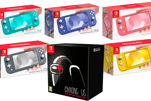 Nintendo Switch Lite + Among Us Imposter Game