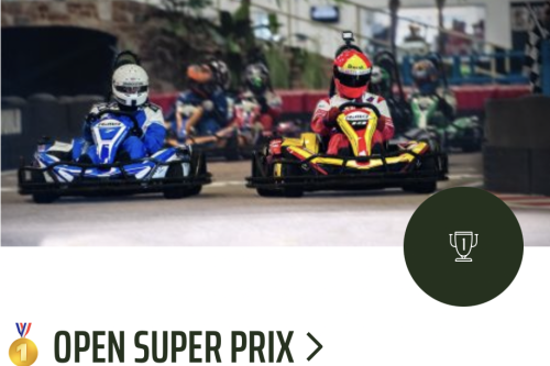 WIN 4 X OPEN SUPER PRIX TICKETS AT RACE WORLD - 9/11