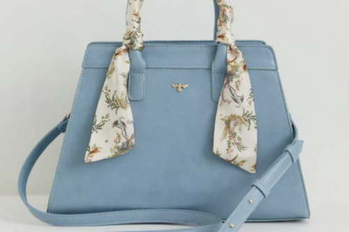 FABLE ENGLAND Alice Blue Tote
